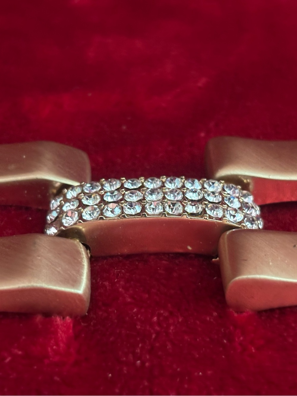 Gold-Tone Pavé Crystal Link Bracelet Accent - Women's Jewelry